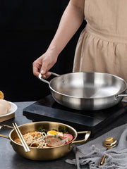 Stainless Steel Saucepan with Handle — Versatile