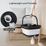 Collapsible Foot Spa with Heat, Bubbles & Red Light