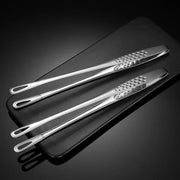 Stainless Steel Kitchen BBQ Grill Meat Tongs