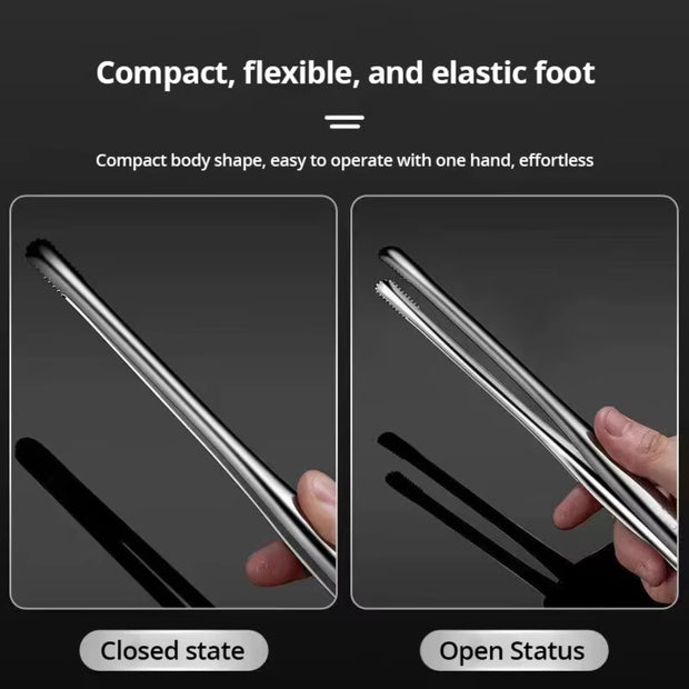 304 Stainless Steel BBQ Grill Tongs Clip