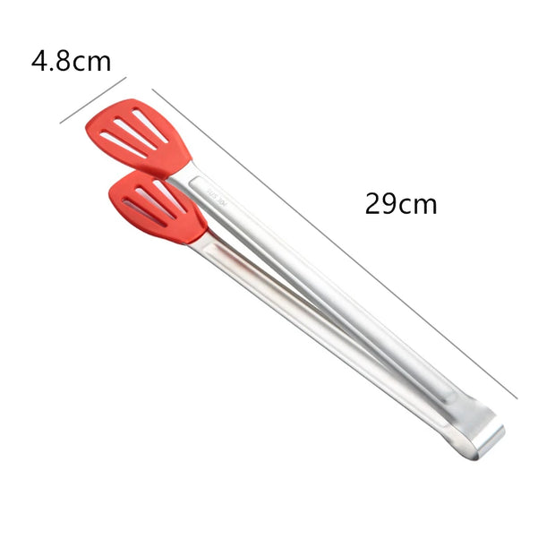 Stainless Steel Non-Slip Kitchen Bread Tongs