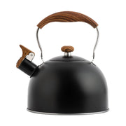 2.5L Stainless Steel Whistling Tea Kettle with Wooden Handle