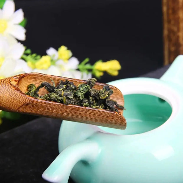 Wooden Tea Scoop – Natural Color, 17cm