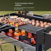 Portable Charcoal Grill with Wind Shield