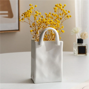 Nordic Ceramic Handbag Flower Vases Modern