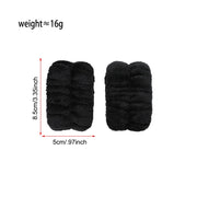 3‑Piece Coral Fleece Spa Headband & Wristbands Set