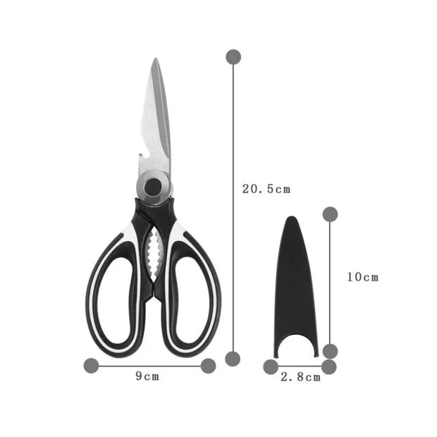 Heavy Duty Ultra Sharp Kitchen Shears with Protective Cover