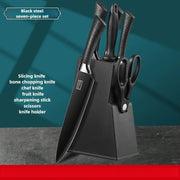 Professional 7-Piece Stainless Steel Kitchen Knife Set