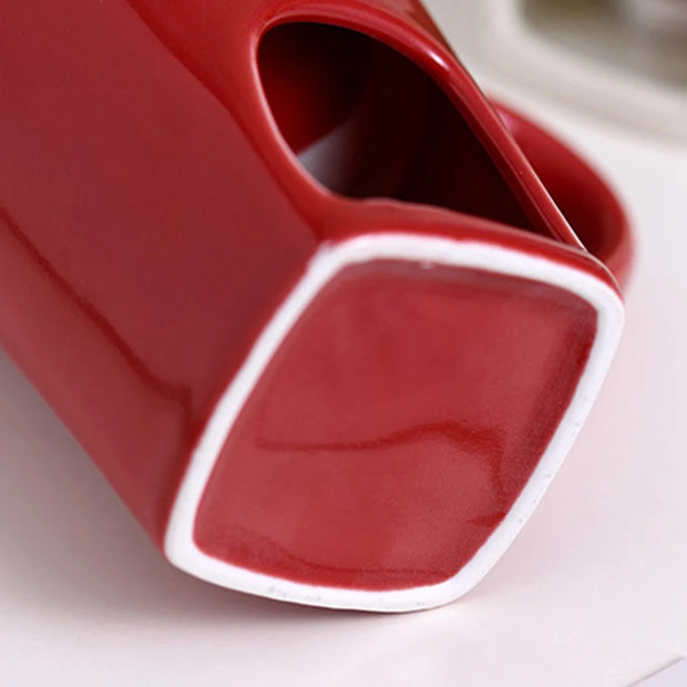 Ceramic Chocolate Fondue Mug with Fork