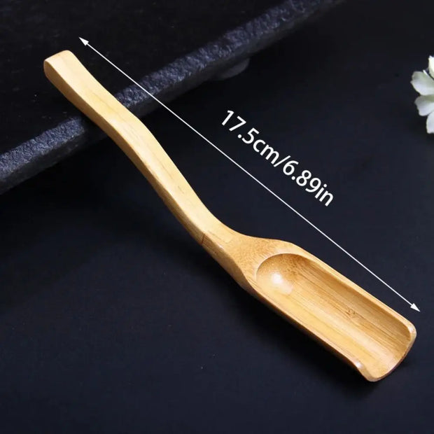 Wooden Tea Scoop – Natural Color, 17cm