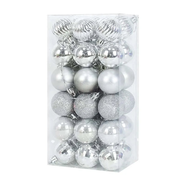 36pcs 4cm Christmas Tree Hanging Ornaments