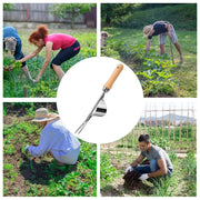 Ergonomic Stainless Steel Weeder Tool for Gardening