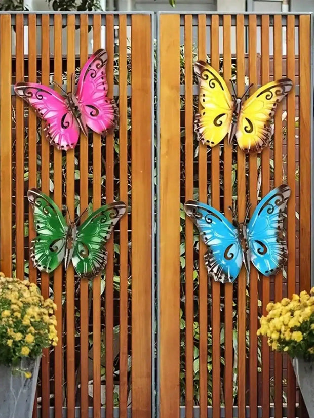 5pcs Metal Butterfly Wall Decor
