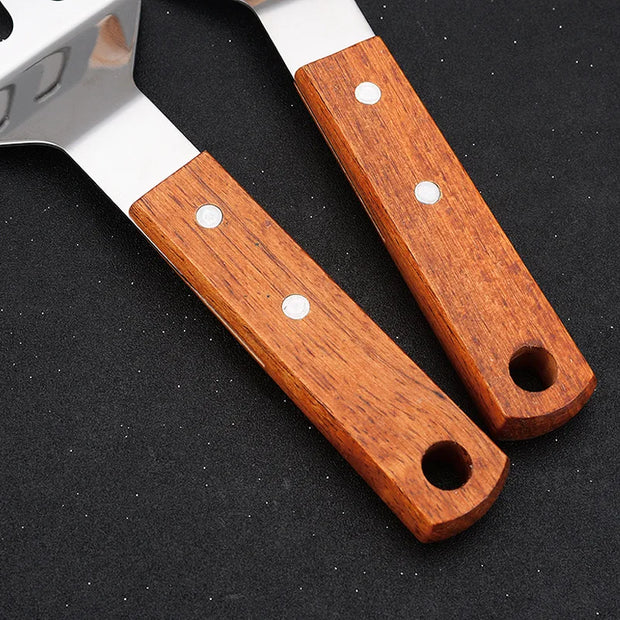 Stainless Steel Wood Handle Cooking Spatula Shovel
