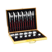 Stainless Steel Dinnerware Set – 6-Person Flatware Gift Box