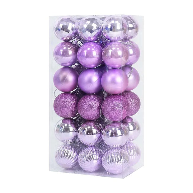 36pcs 4cm Christmas Tree Hanging Ornaments