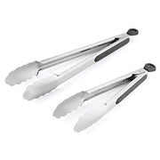 Non-Slip Stainless Steel BBQ Food Tongs