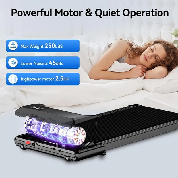 SuperRun Walking Pad Treadmill – with PitPat App, Quiet & LED Display