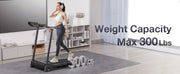 3.0HP Foldable Incline Treadmill with Sensors