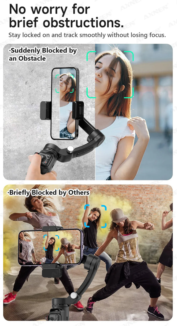 Handheld 3-Axis Gimbal Stabilizer for Smartphones