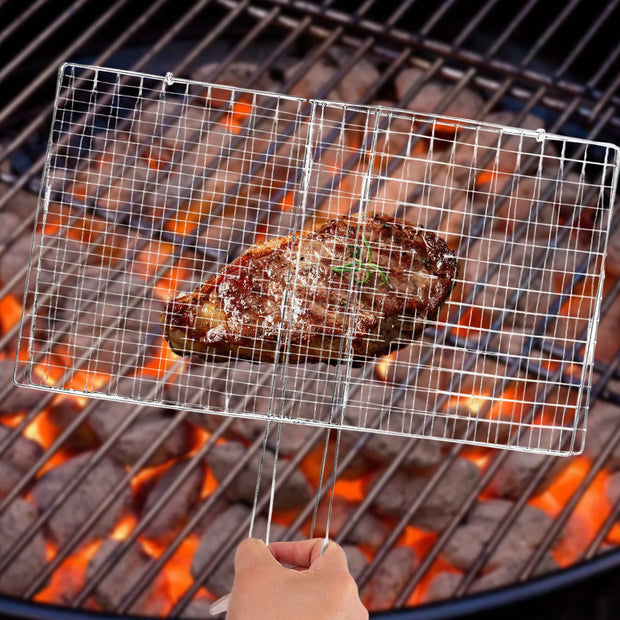 Stainless Steel BBQ Mesh with Handle