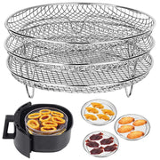 3-Piece Stackable Air Fryer Rack Set