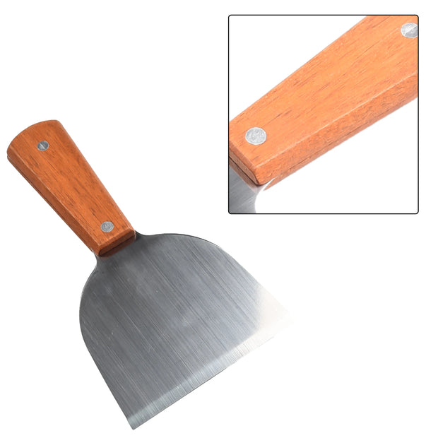 Stainless Steel Steak Spatula with Wooden Handle