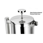 Stainless Steel French Press Coffee Maker – Double-Wall Insulated