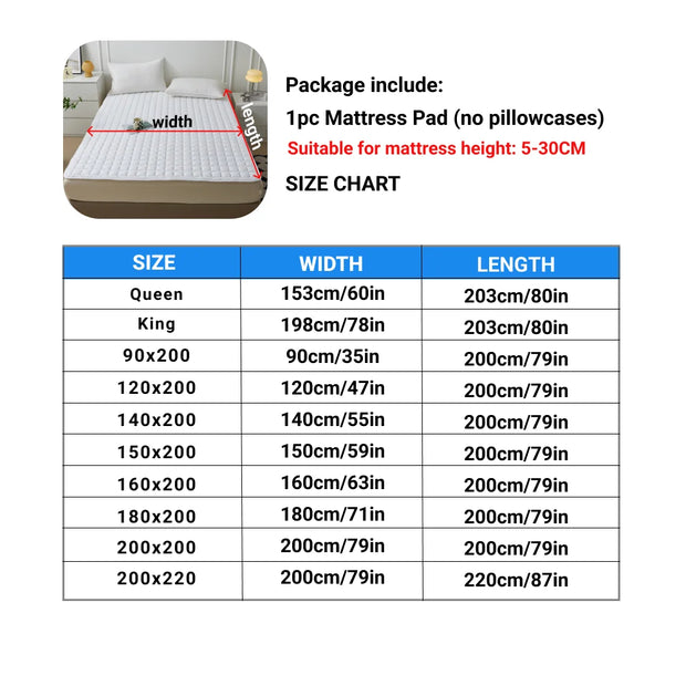 Waterproof Quilted Mattress Pad