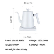 1000W Gooseneck Electric Kettle 1.0L Smart Teapot
