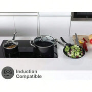 15-Piece Hammered Granite Nonstick Cookware Set
