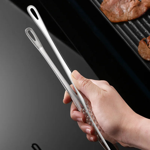 Stainless Steel Kitchen BBQ Food Tongs Set