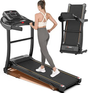Foldable 3.0 HP Treadmill with Incline & Display