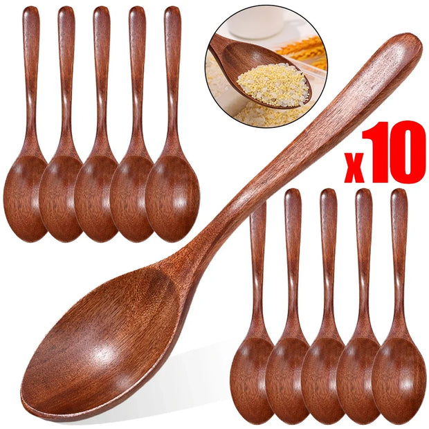 Natural Wooden Spoons – Multiple Sizes & Quantities