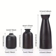 3PCS Bohemian Ceramic Vase Set