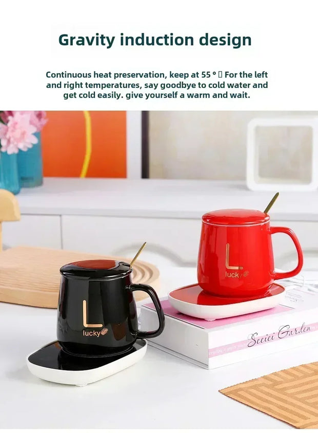 Ceramic Gift Mug Set with Spoon & Bag