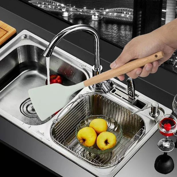 Silicone Cooking Utensil Set – Heat-Resistant Kitchen Tools (10+ Pieces)