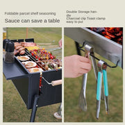 Portable Charcoal Grill with Wind Shield