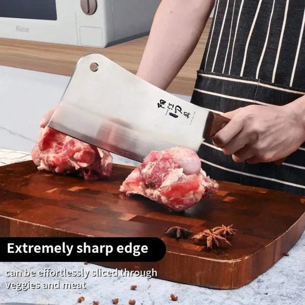 Professional Stainless Steel Meat Cleaver – 30.5cm Full Length