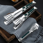 304 Stainless Steel BBQ Grill Kitchen Food Tongs