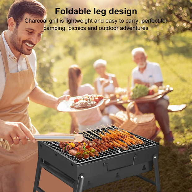 Portable Stainless Steel Charcoal Grill