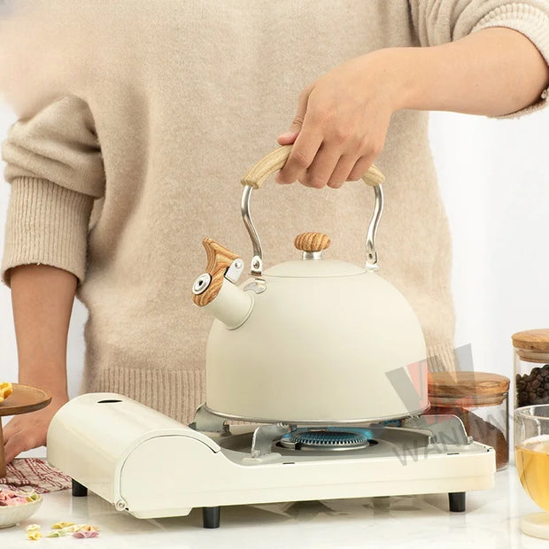 3L Pink Gradient Stainless Steel Whistling Tea Kettle