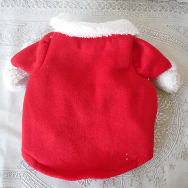 Christmas Cat & Dog Costume – Santa Outfit for Small Pets