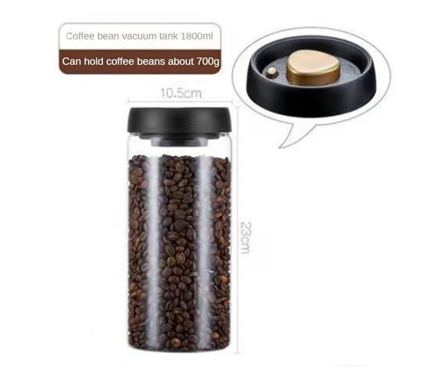 Vacuum Sealed Glass Storage Jar