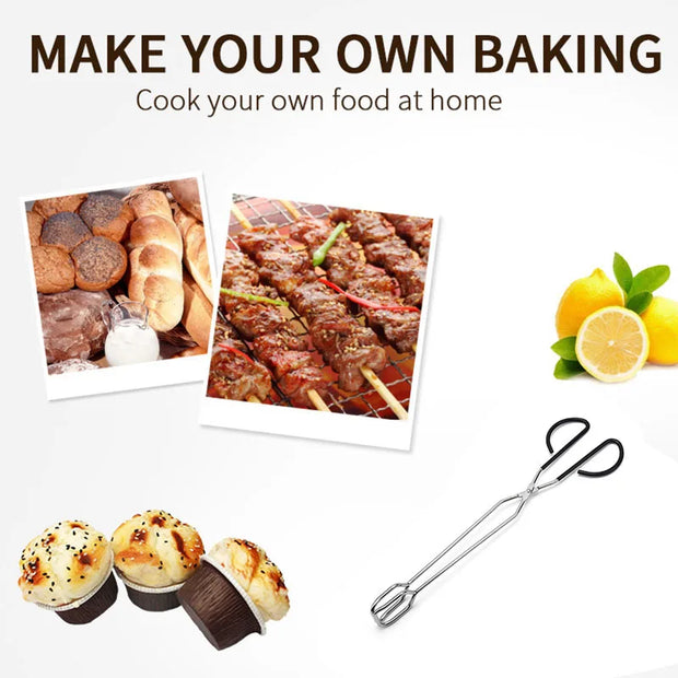 Extra Long Stainless Steel BBQ Tongs