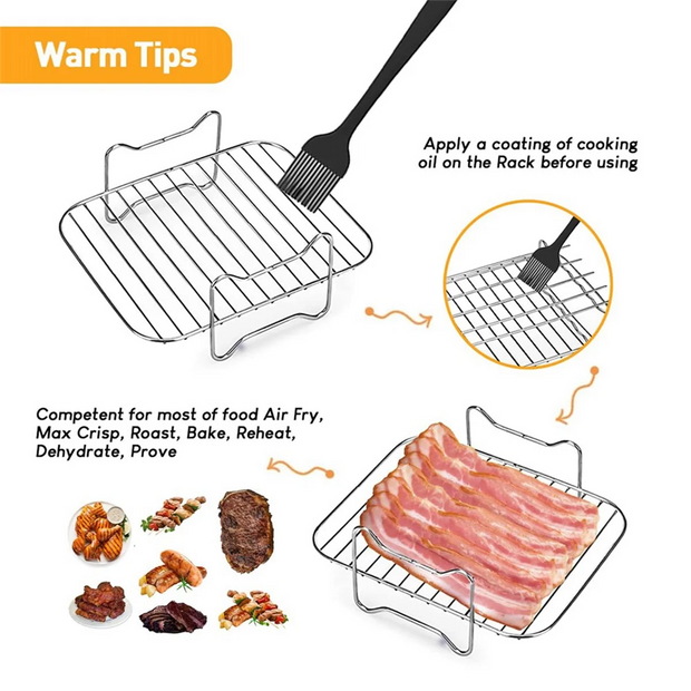 2PCS Air Fryer Rack