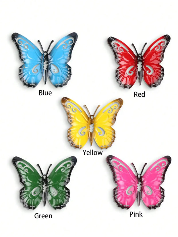 5pcs Metal Butterfly Wall Decor