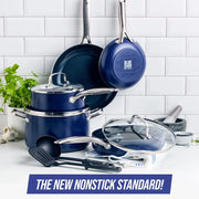 12‑Piece Diamond‑Infused Ceramic Non Stick Cookware Set