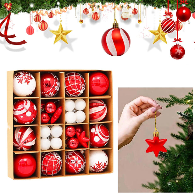 42 Pcs 6 cm Christmas Ball Ornaments