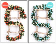 Artificial Rose Garland – 8.2 FT Silk Flower Vine with 45 Blooms & Leaves